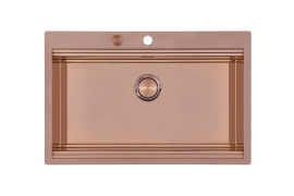 Stainless steel copper sink 75x37cm workstation Milanello (1034058)