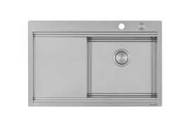 Stainless steel sink 75x37cm workstation Milanello (1040051)