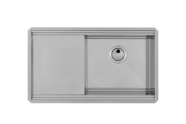 Stainless steel sink 75x37cm workstation Milanello (1040851)