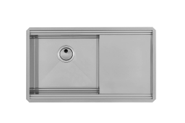 Stainless steel sink 75x37cm workstation Milanello (1040852)