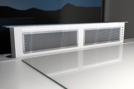 PUSH UP downdraft with light, white, W 81cm (S-DD11EMW)