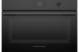 Built-in combi pyrolytic oven + microwave. Black, H45cm. (OM60NMTDB1)