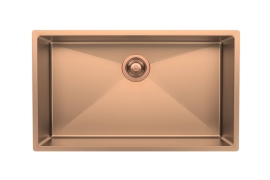Stainless steel sink 71x40cm, undermount. Fumé Brandy (1717815)