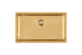 Gold stainless steel sink 71x40cm KER 15 (2157859)