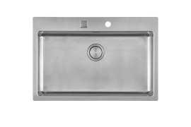 Vintage brushed stainless steel sink 71x40cm KE (2266080)