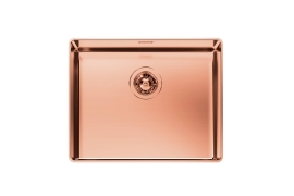 Brushed copper stainless steel sink 50x40cm Phantom Edge R12 (4350058)
