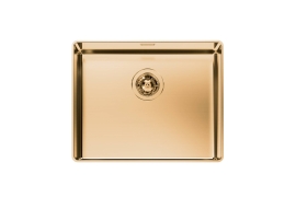 Brushed golden stainless steel sink 50x40cm Phantom Edge R12 (4350059)