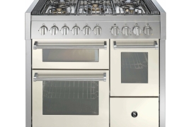 GENESI free-standing stove with three ovens and gas hob. Oven + steam, W100cm (GQ10SFF-6W)