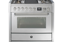 GENESI vabaltseisev pliit. Ahi + aur, gaasiplaadiga, L90cm - värvivalik (GQ9S-4M)