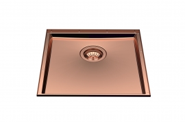 Copper stainless steel sink base. 40x40cm. Phantom (5554048)