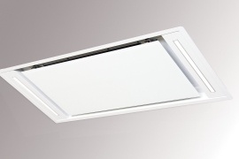 Ceiling hood with motor, W 90cm, white glass (SLT958/W-H200)