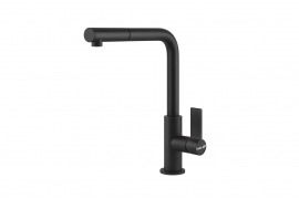 Matt black faucet with pull-out end (8498626)