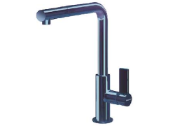 Poleeritud sinine köögisegisti väljatõmmatava otsaga. OMEGA PLUS (8498851)