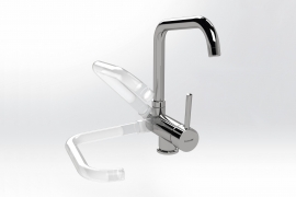 Collapsible chrome kitchen faucet. (8523000)