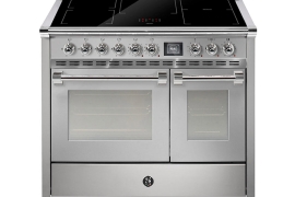 ASCOT freestanding stove with 2 ovens (oven + steam) and induction hob, W100cm - colour selection (AQ10SF-5FI)