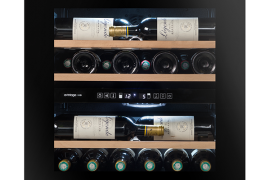 Integratred dual zone wine cooler. H 60cm, push to open (AVI60PREMIUM)