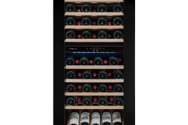 Integrated dual zone wine cooler. H 122cm, push to open (AVI82PREMIUM)