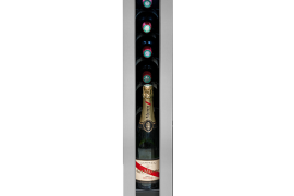 Wine cooler under countertop, stainless steel, W15cm (AVU8TXA)
