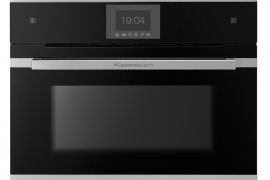 Built-in oven + steam oven, black design, H 45cm (CBD6550.0S)