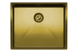Harjatud kuldne valamu. L 18-70cm. Cube Brass