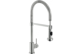 Brushed kitchen faucet with hand shower. LIVE (LV00300/3IX)