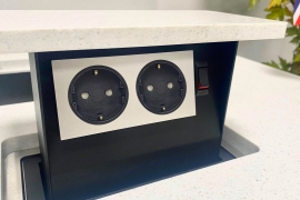 Выдвижная 2-портовая розетка. (SB-PS-CHAM-MINI)