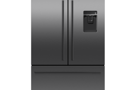 French Door refrigerator, black, W 90cm, with water connection (RF540ADUB5)