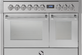 GENESI free-standing stove with 2 ovens (oven + steam), with induction hob, W100cm (GQ10SF-5FI)