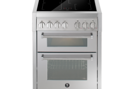 GENESI free-standing stove with two ovens and induction plate, W70cm - colour selection (GQ7SF-4I)