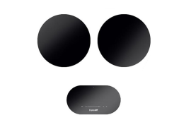 Black modular induction hob, 2x30cm zones (ICI0203)