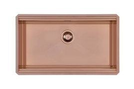Медная раковина из нержавеющей стали 75x37см рабочее место Milanello. (1034858)