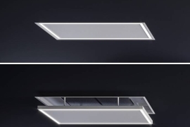 Descending ceiling hood W 90cm, without motor. INSIDE OUT (SLT980EM)