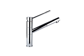 Brushed stainless steel pull-out faucet LORENZO (8466000)