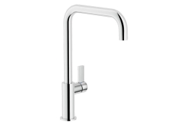 Chrome U-shaped kitchen faucet. FLAG (FL96123CR)