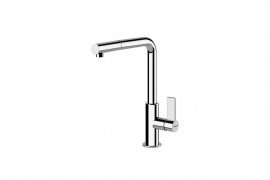 Chromed pull-out kitchen faucet (8497020)