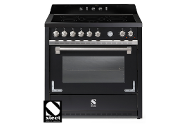 OXFORD freestanding stove with induction hob, W90cm (X9F-5FI)