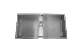 Stainless steel sink, W80cm (BAR80)