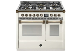 ASCOT free-standing stove with two ovens and gas plate, oven + steam, W100cm (AQ10SF-6W)