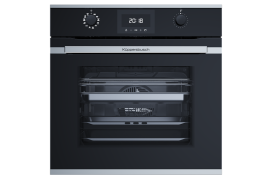 Built-in oven+steamer, black glass, H 60cm (BD6340.0S)