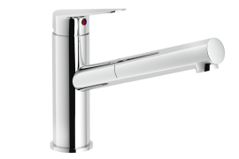 Chrome pull-out kitchen faucet. BLUES (BS101117CR)
