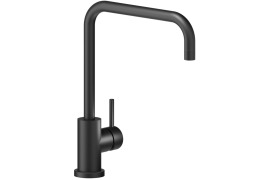 Matte black U-shaped kitchen faucet. LIVE (LV00134BM)