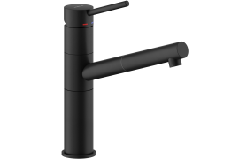 Velvet black pull-out kitchen faucet. SNOW (SN00717BM)