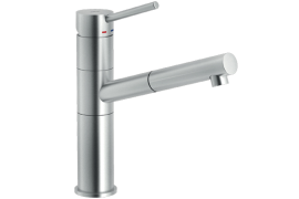 Brushed pull-out kitchen faucet. SNOW (SN00717IX)