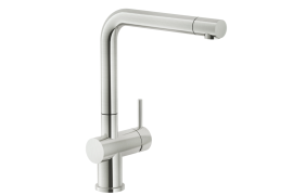 Brushed L-shaped kitchen faucet. LIVE (LV00113IX)