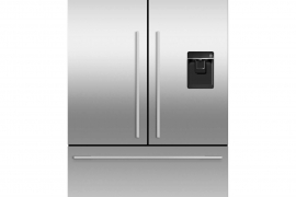 French Door refrigerator with water connection, stainless steel, W90cm (RF540ADUSX5)