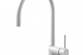 Extendable matte white faucet (RH-130-EX)