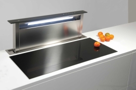 FLUSH TOP downdraft with light, W 116cm (S-DD2LEM/118)