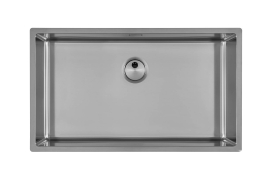 Brushed stainless steel sink 71x40cm SKIN (4457040)