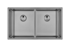 Brushed stainless steel sink 34x40cm SKIN (4455040)