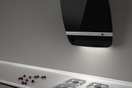 Wall hood with round corners (SL90/55B)